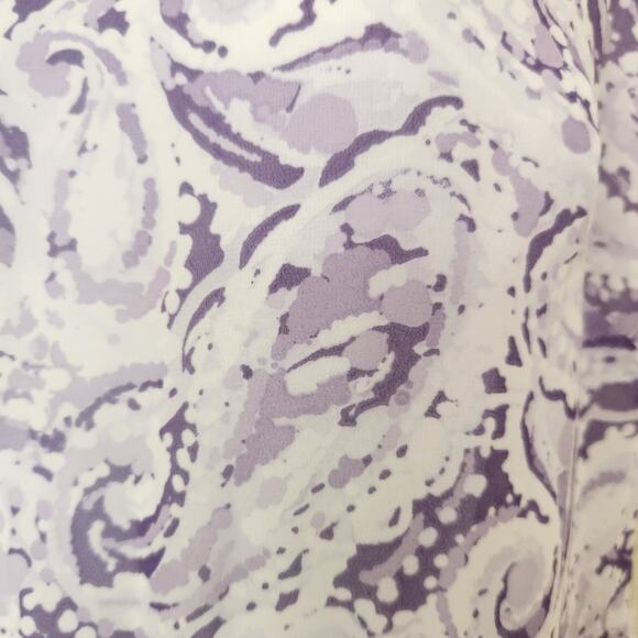 BLACK LABEL by Evan-Picone Lilac Paisley Print Sleeveless Fit & Flare Dress - Picture 8 of 11